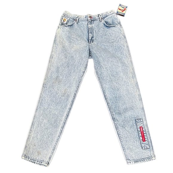 Vintage NWT Pepsi Apparel Acid Wash High Rise Jeans | Size 38x24 - Picture 2 of 11